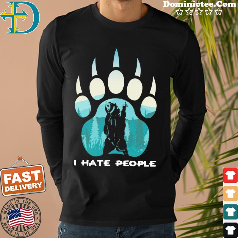 bear middle finger shirt