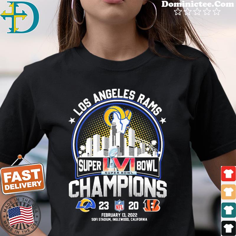 Los Angeles Rams Super Bowl LVI Champions Los Angeles Rams 23 20 Cincinnati Bengals  shirt - Dalatshirt