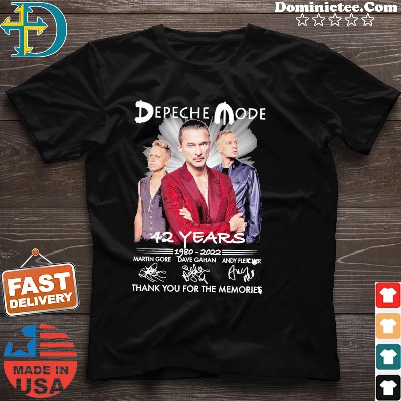 Depeche Mode Band 42 Years 1980-2022 Signatures Shirt - OMG Shirt