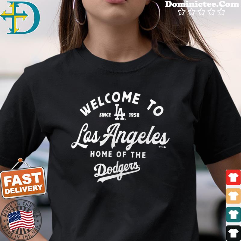 Los Angeles Dodgers Fanatics Branded Welcome Hometown Collection Long  Sleeve T-Shirt - Black